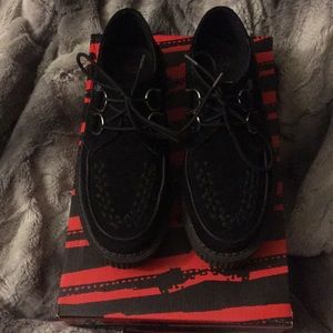 T.U.K. Black Suede Creepers